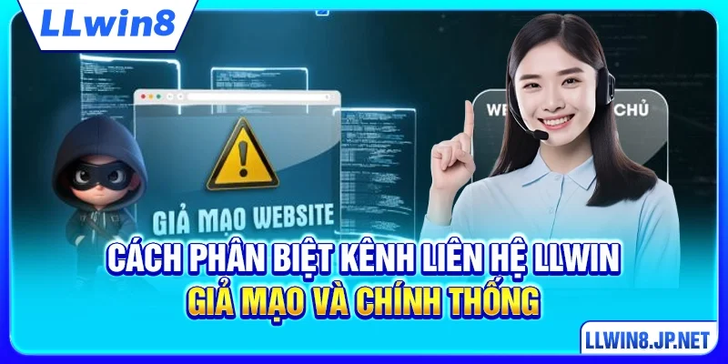 Cách phân biệt kênh liên hệ LLWIN giả mạo và chính thống